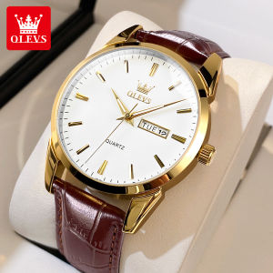 OLEVS | Đồng Hồ Nam OLEVS 6898 Cao Cấp Máy Quartz Thiết Kế Tối Giản Thời Trang Chống Nước Kim Dạ Quang Lịch Kép Cổ Điển Dành Cho Doanh Nhân.