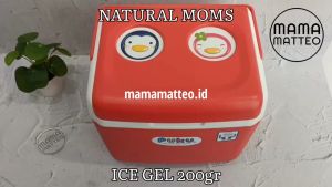 NATURAL MOMS Ice Gel Pack 200gr 200ml / Pendingin Penghangat ASI Makanan Minuman / Polar Skate / Rabbit Pink / BANDUNG