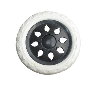 16cm Shopping Cart Wheels Trolley Caster Replacement Rubber Foaming Anti Slip Tire Wheel Flexible Luggage Accessories