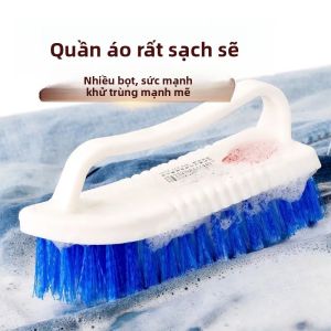 Đa Năng Tay Cầm Dài Chà Bàn Chải Với Lông Xanh Tạo Bọt Tẩy Vết Bẩn Bền Hộ Gia Đình Dụng Cụ Vệ Sinh Quần Áo