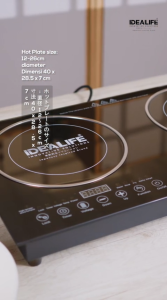 Idealife Kompor Listrik Induksi Idealife IC-2001 Induction Cooker 2 Tungku