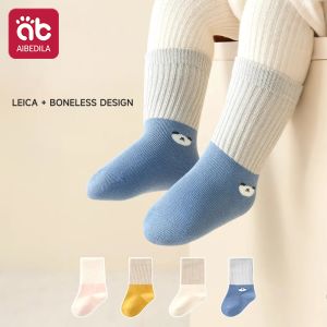 AIBEDILA | 3 Pairs Baby Childrens Socks Cartoon Spring Autumn Animal Kids Sock Girls Cute Boy Toddler Socks 0-1 Years