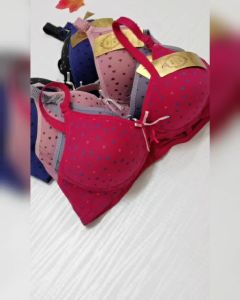 [909] A Cup Bra 34/75~38/85 Baju Dalam Wanita Tiada Dawai Bercorak LOVE