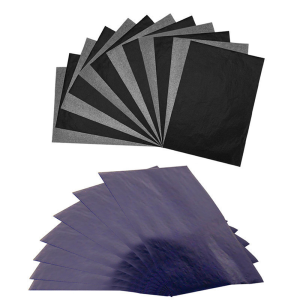 100PCs/Bag A4 Graphite Carbon Paper Blue / Black Single Sided Copy Paper A4 & 5Pcs/Set Dotting Tool