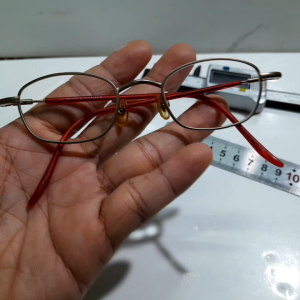 Gọng mắt kính titan Nhật nữ StidioCosmo ngang kính 132mm second hand