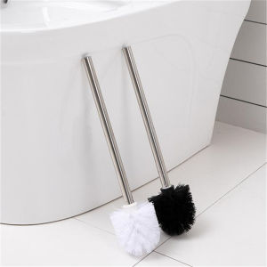 Toilet Articles For Stainless Steel Handle Toilet Brush Suit Household Frame Cleaning Brush (Random hole arrangement)