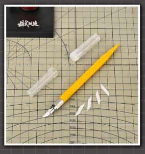 ปากกาเบลดเซรามิก MS098 MSWZ พร้อมที่ยึดใบมีดป้องกันฝาใบมีด5ชิ้นสำหรับเครื่องมือมือเล็มเครื่องหมายแบบทหาร