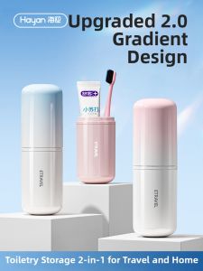 Hayan | Portable Travel Toothbrush Set with Toothbrush Toothbrush Cup Electric Toothbrush and Storage Box