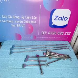 Cây gãy lưng bàn tay inox xếp gọn tiện dụng