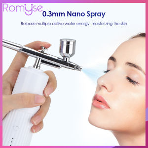 Romyse Mini Electric High Pressure Nano Spraying Oxygen Injector Machine Beauty Hydration Anti Wrinkles Acne Cleaner Skincare Home SPA Steamer USB Rechargeable