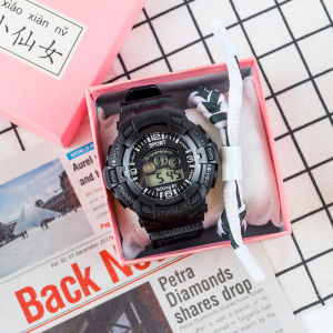 Jam tangan anak-anak / siswa sekolah menengah pertama pesta siswa sekolah menengah atas sederhana bercahaya jam alarm tahan air dalam gaya ujian jam tangan elektronik