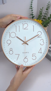 Quartz PS transparent mirro wall clock modern minimalist digital wall clock living room decoration