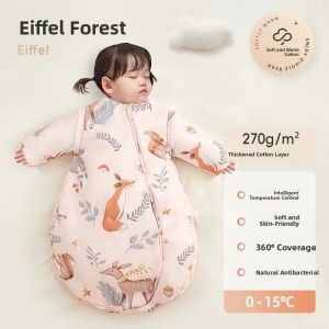 MONLEYTA | Thickened Autumn Winter Baby Sleeping Bag Constant Temperature Spring Summer Universal Children Anti-Cold Anti-Kick Quilt