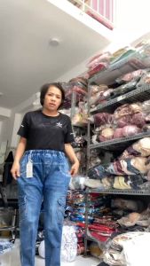Quần jean dài cho bé trai 30kg đến 45kg lưng thun túi hộp chỉ nổi QT181