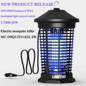 20W UV Bulb Electric Shock Mosquito Killer Lamp 365nm Light Control Fly Trap Flies Insect Killer Bug Zapper Mosquito Lights