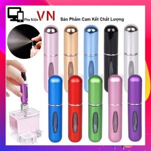 Chai Chiết Nước Hoa Tự Động Dạng Xịt - Chai Xịt Nước Hoa Mini Dạng Chiết 5–8ml Vỏ Nhôm Cao Cấp – Bình Xịt Du Lịch Nhỏ Gọn Nhiều Màu