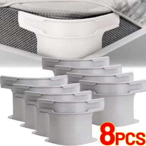 8Pcs Invisible Sheet Fastener / Multifunctional Bed Sheet Clips / Anti-Shift Fastener Sofa Cover Non-Slip Clips Bedroom Storage / Invisible Bedspread Anti Shift Fixing Clip