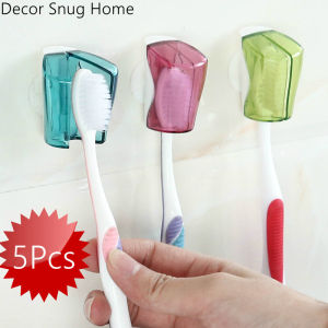 5Pcs ฝาครอบกันฝุ่นแปรงสีฟันจุกดูดสุดสร้างสรรค์จุกดูดที่ใส่แปรงสีฟันไฟฟ้า - Free Shipping