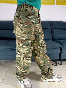 Outdoor Military Style Loose Fit Tactical Pants Mens Spring Autumn Camouflage Workwear Long Trousers Casual plus Size