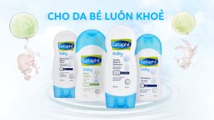 Sữa tắm gội cho bé Cetaphil hữu cơ chiết xuất hoa cúc an toàn lành tính - Monnie Kids