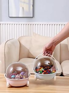 [𝐈𝐭𝐳𝐳 𝐌𝐲 𝐂𝐡𝐨𝐢𝐜𝐞] Cute Cradle-Style Storage Box | Flip-Top & Dust-Proof Organizer | Kotak Simpanan Mainan Comel