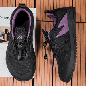 Mens Wide Foot Front Palm Enhanced Shoes Waterproof Non-Slip Black Walking Shoes Comfortable Breathable Casual Footwear