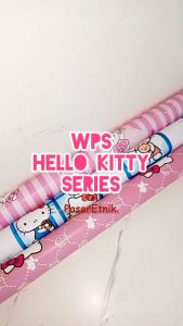 Wallpaper Stiker Dinding Untuk Dekorasi Kamar Tidur Anak Motif Karakter Hello Kitty