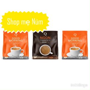 [COMBO 2 BỊCH Good morrning x 3 ngon] Cà Phê sữa Hòa Tan 3 in 1 Trần Quang (24 Gói/Bịch)