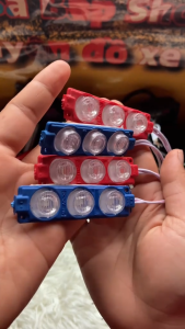 Đèn LED cảnh báo nhấp nháy màu đỏ xanh cho xe