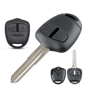 2 Buttons Car Key Shell Key Case Cover With Blade for Mitsubishi Lancer EX Evolution Grandis Outlander Key Shell MIT8/MIT11 With Logo