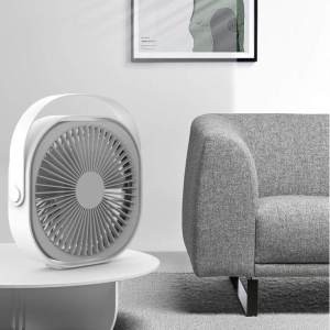 Xiaomi Mijia Youpin Qualitell Wireless Portable Desktop Fan 360° Rotation Strong Wind USB Rechargeable Cooling Air Circulation Mute Handheld Table Stand Fans For Home Outdoor Summer Use KIPAS ANGIN