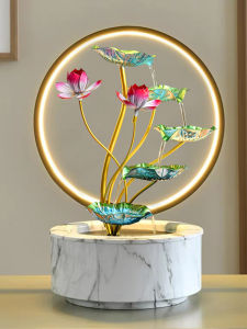 Modern Simplified Waterwheel Ornament Decorative Aquatic Currents Living Room Feng Shui Circular Water Feature Housewarming Gift