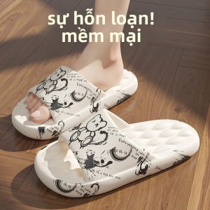 MONLEYTA | Dép trẻ em mùa hè chống trượt cho bé trai và bé gái đi trong nhà EVA thoải mái thoáng khí đế bằng dép đi trong nhà cho trẻ em