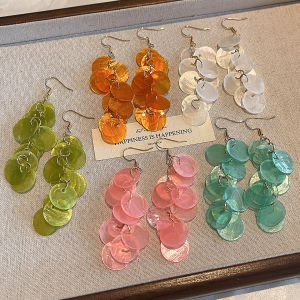 ต่างหูรูปเปลือกหอยชายหาดสไตล์วันหยุดสำหรับผู้หญิง ต่างหูรูปตุ๊กตาขนาดใหญ่ดีไซน์เก๋ไก๋ ต่างหูตกแต่งหูแฟชั่นฤดูใบไม้ผลิและฤดูร้อนปี 2025