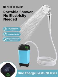 Voca-Joy | Portable Outdoor Shower Self-Priming Pump Hot Water Shower