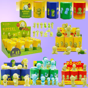 ตุ๊กตาจิ๋วซีรีส์ Smiski Hippers แบบสุ่มลาย ชุดโยคะฟิตเนส น่ารัก เรืองแสงในที่มืด ของตกแต่งห้องนอน ห้องน้ำ ของเล่นสะสม รุ่นของขวัญ