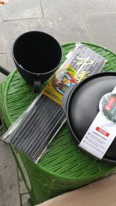Set Makan Ramen ala Jepang Style (Mangkuk, Cangkir, Sumpit) Berbahan Plastik Anti Pecah
