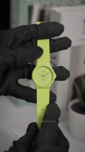 Jam Tangan Wanita Casio Pop LQ-24B-3B  Green Dial Green Resin Band