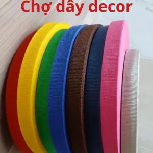 Cuộn 60 dây may bao lô túi xách làm đồ handmade dây túi xách dây đai dẹt dây đai dù