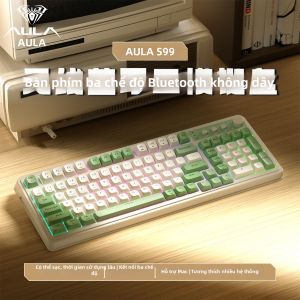 AULA-MOJING | Bàn Phím Cơ Đa Chế Độ RGB Với Màn Hình Hiển Thị Số