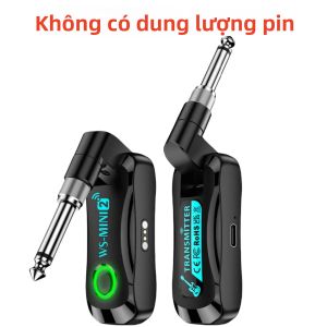 Hệ Thống Guitar Không Dây 2.4GHz 4 Kênh Bộ Thu Phát Sạc Lại Được Với Bộ Sạc Từ Tính Dành Cho Guitar Bass - Hệ Thống Guitar Không Dây