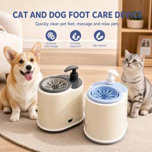 Teeker Pet Dog Paw Cleaner Automatic paw cleaner For dogs Type-c Charging Designed For Small To Medium Sized Dogs Easy To Carry Keeps Homes Clean