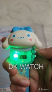 [DK] JAM TANGAN ANAK KARAKTER MUSIK LAMPU POP UP LED DIGITAL WATCH MELODY KUROMI CINNAMAROLL 604
