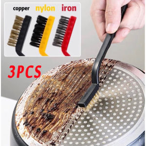 3 cái đa chức năng bếp ga dây làm sạch bàn chải cho vòi rửa mạnh của hộ gia đình bếp lò Khoảng Cách dụng cụ làm sạch