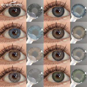 EyeShare | EYESHARE 1 Pair Colored Contact Lenses Black Eye Lenses Brown Natural Pupils Soft Comfort Eyes Pupils for Daily&Party Makeup