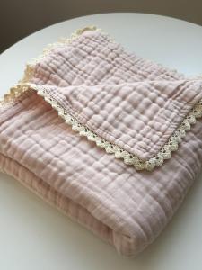 Đồ Chăm Sóc Nhà Quần Áo Mềm Khăn Mền Đồ Chăn Dệt Kim Bằng Vải Cotton 100% Màu Trơn Màu Xám Xanh Nhạt Hồng Đính Khe Vải Cotton Trắng 120x120cm