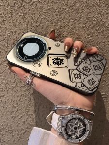 Huawei Mate70Pro Phone Case Full Cover Simple Creative Anti-Fall Color Silver Protection Shell for Huawei Mate50 pro New Model