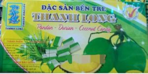 chính hãng )kẹo dừa thanh long dứa sầu riêng 300gr 400gr