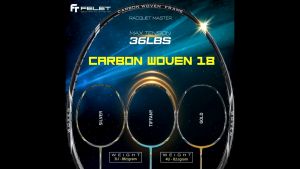 FELET BADMINTON RACKET CARBON WOVEN 18(100% Original)