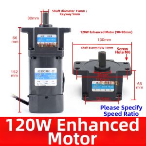 MEINWAY | Speed Adjustable Single Phase Gear Motor 220V